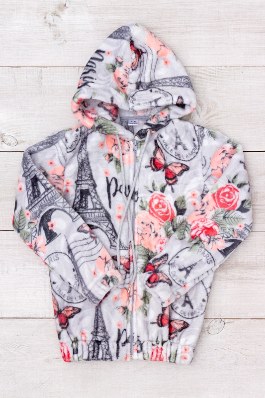 Джемпер для дівчинки (на блискавці)